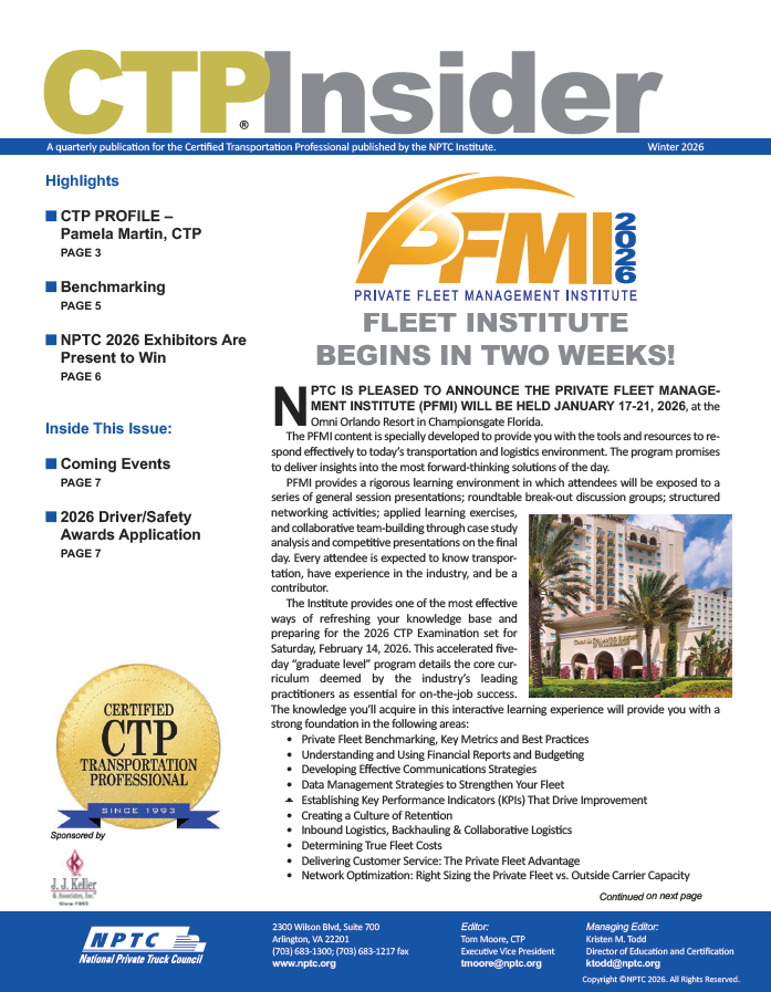 Winter 2026 - CTP Insider Cover