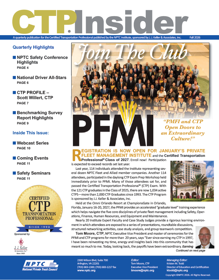 CTP Insider Cover Fall 2026